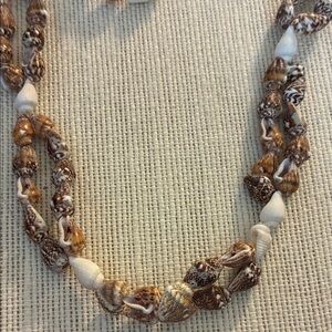 Vintage 34” sea shell pullover necklace